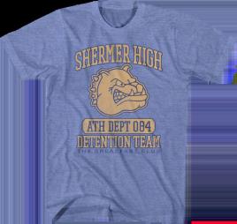 T-Shirt Unissexo DEEPSTONE Shermer High Detention Team Breakfast Club Urze Azul Claro Xxxl