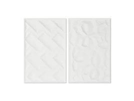 Pintura HOME ESPRIT Moderno com Relevo 58,5x4x92,5 cm 2 Unidades
