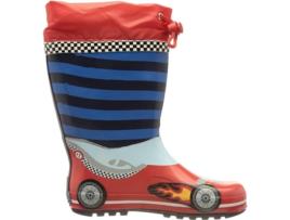 Botas de Bebé PLAYSHOES Race Car Aborrachado Azul (20)