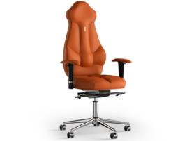 Cadeira de Escritório Ergonómica KULIK SYSTEM Imperial PU Couro (Laranja -130x50x50cm)