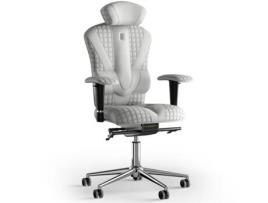 Cadeira de Escritório Ergonómica KULIK SYSTEM Victory Stitching PU Couro (Branco -130x50x50cm)