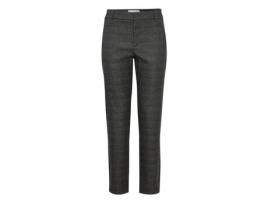 Calças de Mulher PULZ JEANS Bindy Check Cinzento (44)