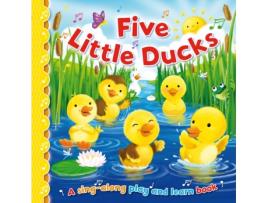 Livro five little ducks de illustrated by angela hewitt (inglês)