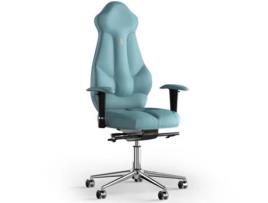 Cadeira de Escritório Ergonómica KULIK SYSTEM Imperial PU Couro (Azul -130x50x50cm)