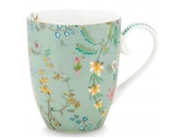 Jolie Caneca PIP STUDIO Flowers Azul 350Ml
