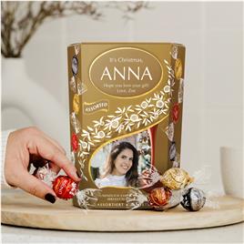 Caixa de presente personalizada de chocolate Lindt - Mix
