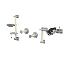 Pawhut prateleiras de escalada para gatos pawhut d30-731v80gy