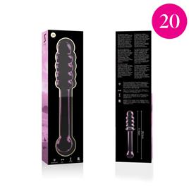 NEBULA SERIES BY IBIZA™ - MODELO 20 DILDO VIDRO BOROSILICADO 20,5 X 3 CM ROSA
