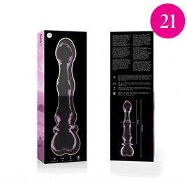 NEBULA SERIES BY IBIZA™ - MODELO 21 DILDO VIDRO BOROSILICADO 20,5 X 3,5 CM ROSA