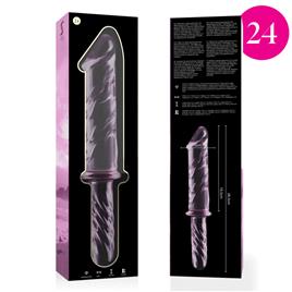 NEBULA SERIES BY IBIZA? - MODELO 24 DILDO VIDRO BOROSILICADO 28,5 X 5 CM ROSA