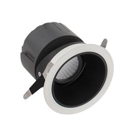 Downlight led kol citizen ugr17 12w branco quente