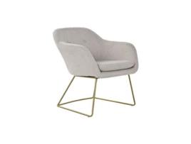 Poltrona DKD HOME DECOR Bege Dourado Metal 63x64x70 cm