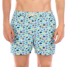 Fatos e shorts de banho LIGHTING FISH WORD Costumes homem azul  Azul Disponível em tamanho para homem. EU XXL,EU XL.Homem > Roupas > Fatos de Banho