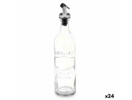 Galheteiro Com relevo Transparente Vidro 500 ml (24 Unidades)