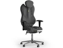 Cadeira de Escritório Ergonómica KULIK SYSTEM Grande Tecido de Costura (Azur - Cinzento -130x50x50cm)