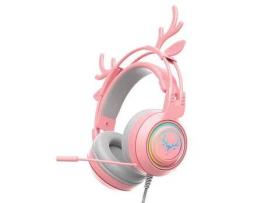 Auriculares Bluetooth  NANA SY-G25S (Over Ear - Microfone - Rosa)