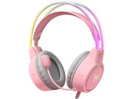 Auriculares Bluetooth  NANA X15pro (Over Ear - Microfone - Rosa)