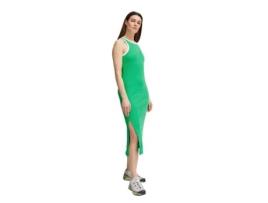 Vestido de Mulher THEJOGGCONCEPT Comprido Rasmine Contrast Verde (S)