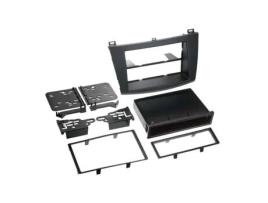 Adaptador Frontal 2-Din com Compartimento de Arrumação Mazda 3 Tipo Bl 2009 Preto