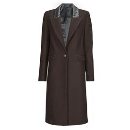Ikks  Casacos BX44075  Castanho Disponível em tamanho para senhora. S,M,L,XL.Mulher > Roupas > Casacos