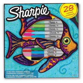 Sharpie Marcadores Permanentes Fish 28 Unidades One Size Multicolor