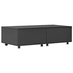 Mesa de centro 120x60x35 cm preto brilha