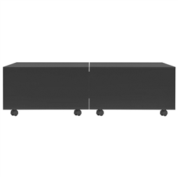 Mesa de centro 120x60x35 cm preto brilha
