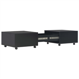 Mesa de centro 120x60x35 cm preto brilha