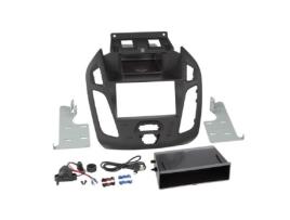 Kit de Suporte de Auto-Rádio Compatível com Ford Transit Connect Ap13 com Bolso Vazio Induction Qi Black