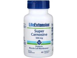 Life Extension Super Carnosine 500 Mg 60 Cápsulas Vegetarianas