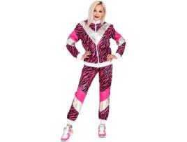 Fato de Mulher WIDMANN Treino com Estampa de Tigre Rosa dos Anos 80 (Tam.: XXL)