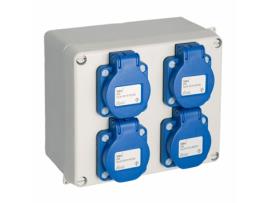 Caixa de tomadas Solera 817-42p Estanque 16,5 x 13,5 x 7 cm 250 V 16 A IP54