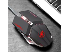 Rato para Jogos Usb com Fio 6 Teclas 3200 Dpi UNBRAND