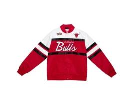 Fato de Treino de Homem para Fitness MITCHELL & NESS Botões Chicago Bulls Vermelho (XL)