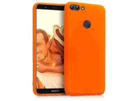 Capa para Huawei P Smart+ KWMOBILE Pele Sintética Laranja