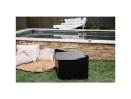 Braseiro de Madeira Bandeja 79X69Cm Levant Plateau Noir KRAK