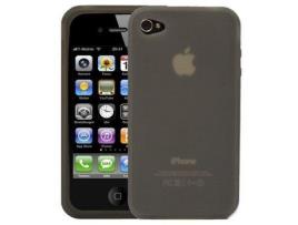 Capa para iPhone 4 LOGOTRANS Silicone Cinzento