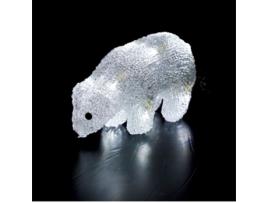 Figura de Natal FBRIGHT Urso Luminoso Leds Velo