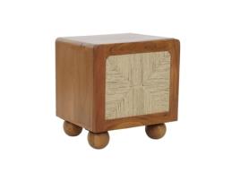 Mesa de Cabeceira DKD HOME DECOR Castanho Acácia 50x40x53 cm