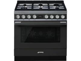 Fogão SMEG CPF9GPAN (115 L - Gás Natural - Preto)