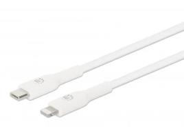 Cabo Telemóvel Usb-C Lightning MANHATTAN Branco