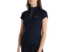 Polo de Mulher para Equitação MONTAR Técnico Everly Azul (XS)