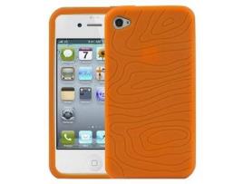 Capa para iPhone 4 LOGOTRANS Silicone Laranja