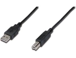 Cabo de Dados EDNET (USB A - USB B - 1.8 m - Preto)