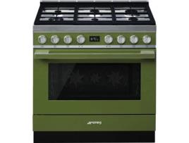 Fogão SMEG CPF9GPOG (115 L - Gás Natural - Verde)