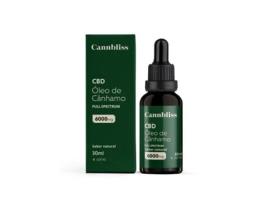 Óleo de Cânhamo 20% 6000 Mg CANNBLISS Full Spectrum com Mct 30 Ml Sabor Natural