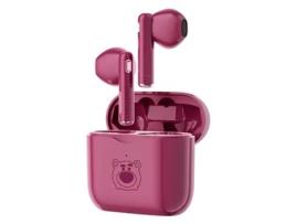 Auriculares Bluetooth True Wireless AGTRUM A7 In Ear Microfone Rosa Vermelha