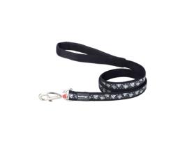 Trela para Cães Red Dingo STYLE DIAMOND Preto 15mm x 120 cm