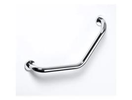OMEGA: Barra de apoio angulada, 45°, aço inoxidável, polido