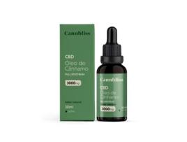 Óleo de Cânhamo 10% 3000 Mg CANNBLISS Full Spectrum com Mct 30 Ml Sabor Natural